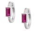 Boucles d'oreilles créoles argent oxydes Stepec - BXOUEIP