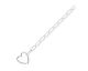 Bracelet coeur argent - SIBEIOBT