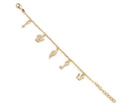 Bracelet argent doré LINEARGENT - 18397-P