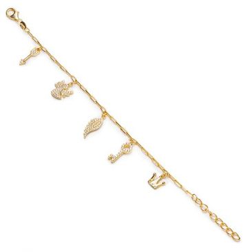 Bracelet argent doré LINEARGENT - 18397-P