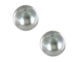 Boucles d'oreilles boutons or perles de Tahiti Stepec - bo PJ PTPE PJ