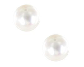 Boucles d'oreilles boutons perles d'eau douce or Stepec - bo PB EUBPP PJ
