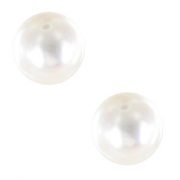 Boucles d'oreilles boutons perles d'eau douce or Stepec - bo PB EUBPP PJ