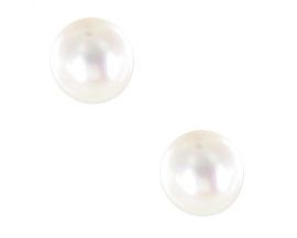 Boucles d'oreilles boutons perles d'eau douce or Stepec - bo PB UUXP PB