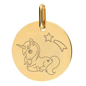 Médaille licorne or Lucas Lucor - M2018