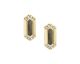 Boucles d'oreilles boutons acier doré Fossil - JF03865710
