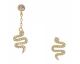 Boucles d'oreilles serpents argent & oxydes LINEARGENT - 18377-A