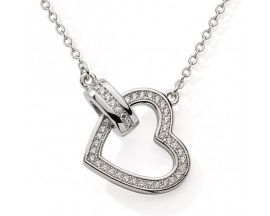 Collier coeur argent et oxydes Stepec - cIEBS