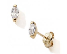 Boucles d'oreilles boutons or oxydes Stepec - nBBSJJ