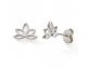 Boucles d'oreilles argent boutons fleurs de lotus Stepec - cJPIP