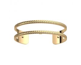 Bracelet manchette Les Georgettes - Pure tresse finition or 14 mm