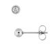 Boucles d'oreilles boutons acier oxydes - 435132