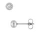 Boucles d'oreilles boutons acier oxydes - 435133