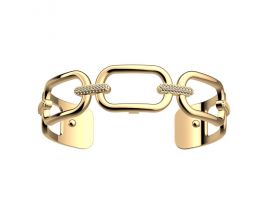 Bracelet manchette Les Georgettes - Chaine Précieuses finition or 14 mm