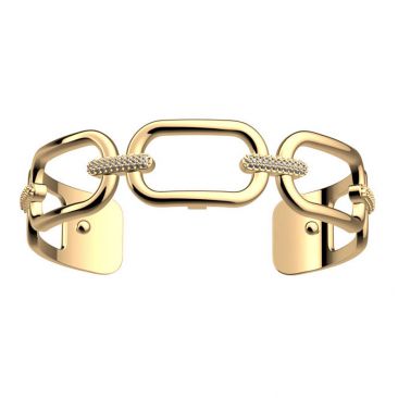 Bracelet manchette Les Georgettes - Chaine Précieuses finition or 14 mm