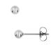 Boucles d'oreilles boutons acier Robbez Masson - 435135