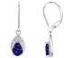 Boucles d'oreilles pendants argent spinelles & oxydes - 70400524
