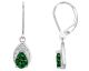 Boucles d'oreilles pendants argent & oxydes - 70400525