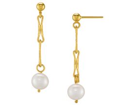 Boucles d'oreilles pendants argent perles Jourdan - AJF210047E