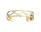 Bracelet manchette Les Georgettes - Tresse finition or 14 mm