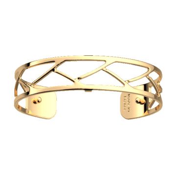 Bracelet manchette Les Georgettes - Tresse finition or 14 mm