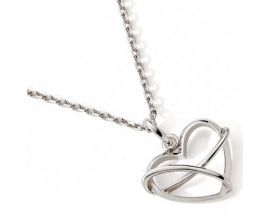 Collier argent coeur Stepec - cJPJE