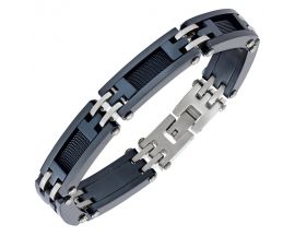 Bracelet acier bleu Jourdan - JH110021B