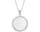 Collier acier feuille de ginkgo nacre Stepec - IP 408
