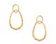 Boucles d'oreilles pendants plaqué or Stepec - IUSSPPP