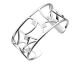 Bracelet manchette Les Georgettes - Charleston finition argent 25 mm