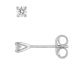 Boucles d'oreilles boutons diamant(s) or - 2.7050.51