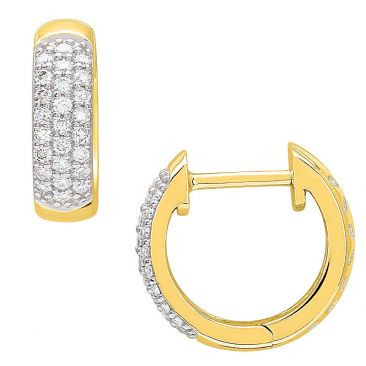 Boucles d'oreilles créoles or & diamant(s) - 2.2050.33
