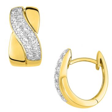 Boucles d'oreilles créoles or & diamant(s) - 2.6001.23