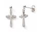 Boucles d'oreilles argent oxydes pendantes Stepec - cJPOJ