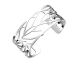 Bracelet manchette Les Georgettes - Phénix finition argent 25 mm