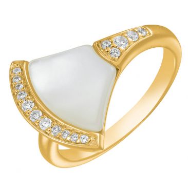 Bague argent doré oxydes Charles Garnier - AGF170123R