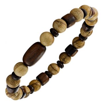 Bracelet perles bois Greentime - ZWM054