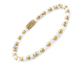Bracelet perles Rebel & Rose Virgin White Gold 4 mm - RR-40113-G