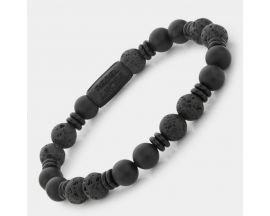 Bracelet perles Rebel & Rose Variations Black 8 mm - RR-80093-B