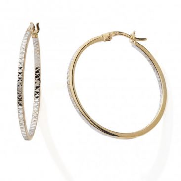 Boucles d'oreilles créoles or Stepec - nBBBXX
