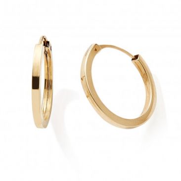 Boucles d'oreilles créoles or Stepec - nBBPSO