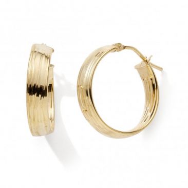Boucles d'oreilles créoles or Stepec - nBBJXU
