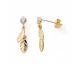 Boucles d'oreilles pendants or oxydes de zirconium Stepec - nBBPJX