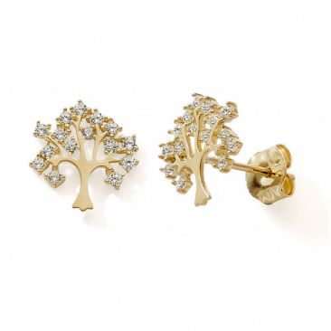 Boucles d'oreilles boutons or oxydes Stepec - nBBBBT
