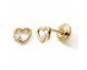 Boucles d'oreilles boutons or Stepec - 9652V