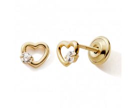 Boucles d'oreilles boutons or Stepec - 9652V