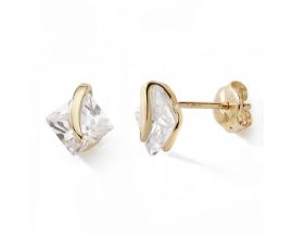Boucles d'oreilles boutons or Stepec - N5628