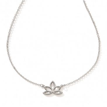 Collier argent lotus Stepec - cJPIB