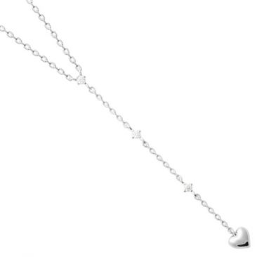 Collier argent coeur oxydes Stepec - TSJTJJOU