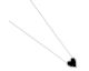 Collier coeur argent et oxydes Stepec - TSJUEIOU
